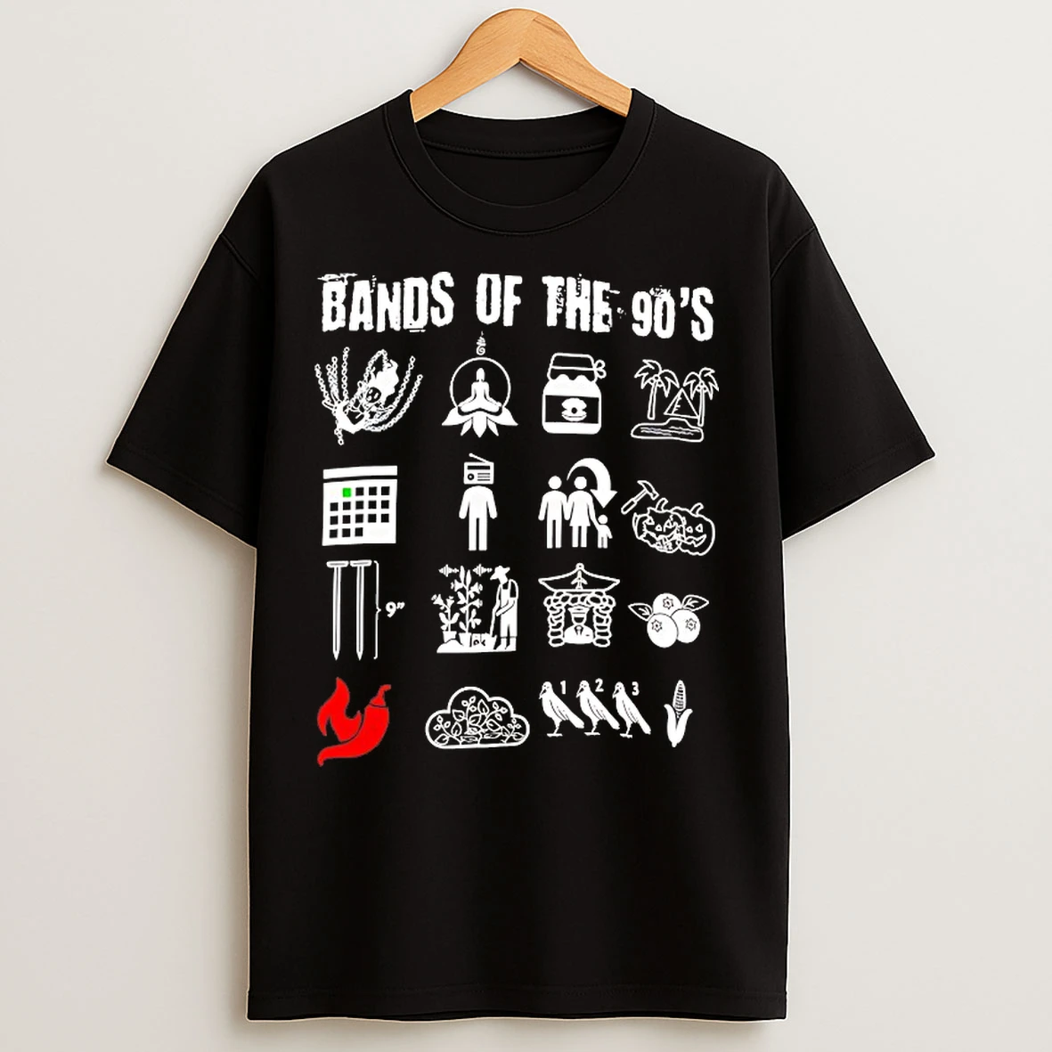 Classic Bands Of The 90s Vintage T Shirts