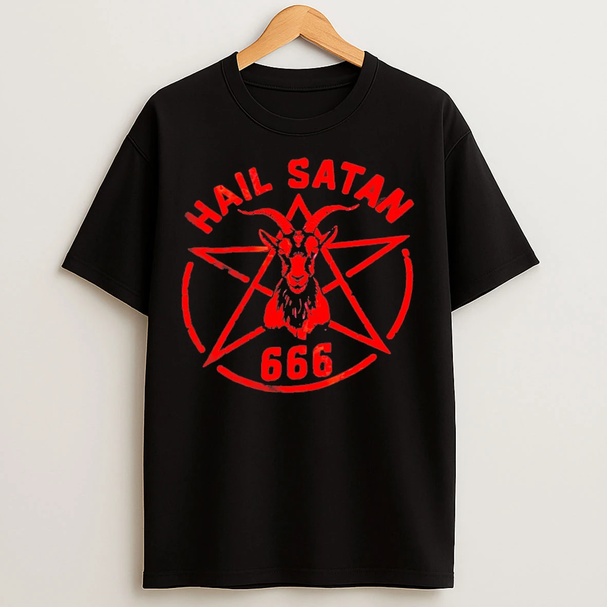 Classic Baphomet Hail Satan 666 T Shirts