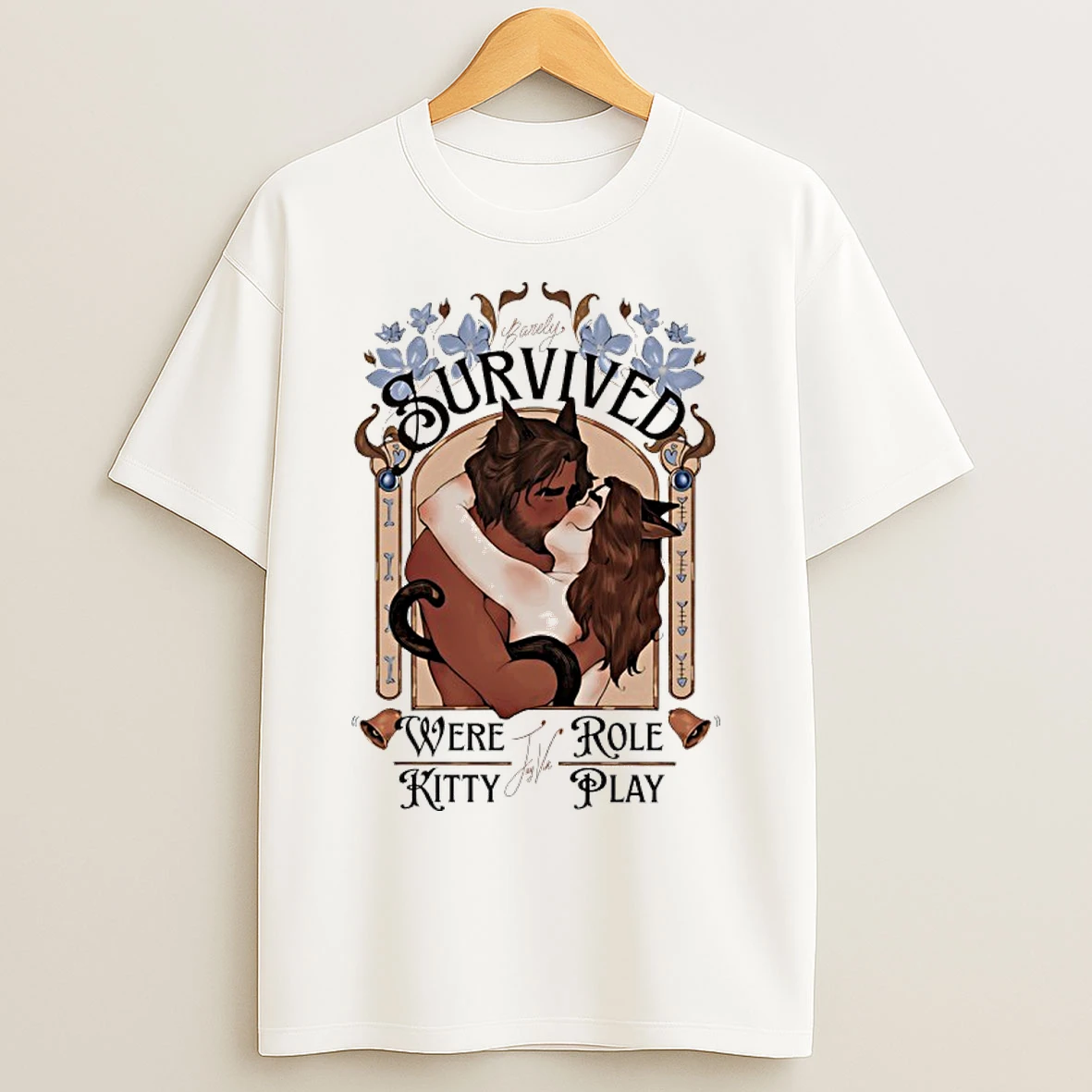 Classic Barely Survived Were Kitty Jayvik Role Play Graphic Art T Shirts