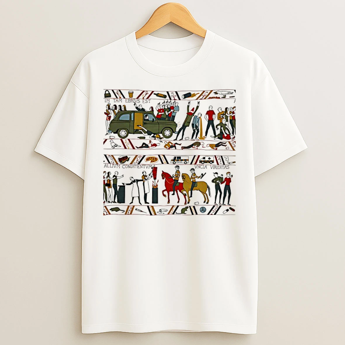 Classic Bayeux Kicking Out Time Art T Shirts