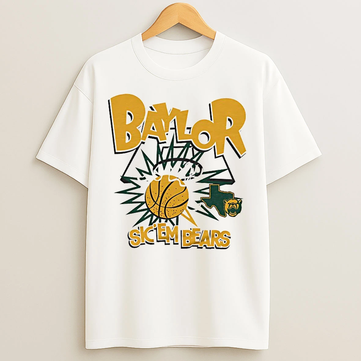 Classic Baylor Bears Slam Sic Em Bears T Shirts