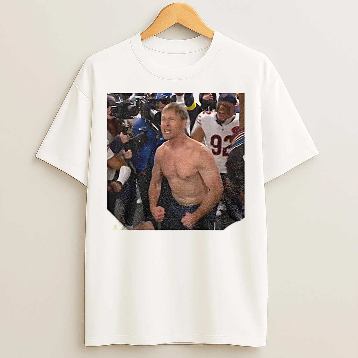 Classic Bears Coach Ben Johnson Shows Off Photo T Shirts