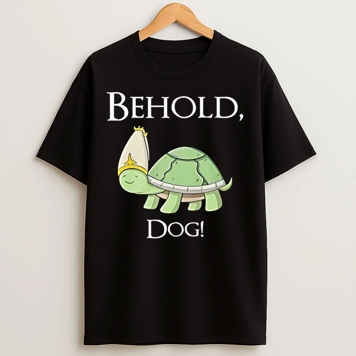 Classic Behold Dog Priest Turtle T Shirts