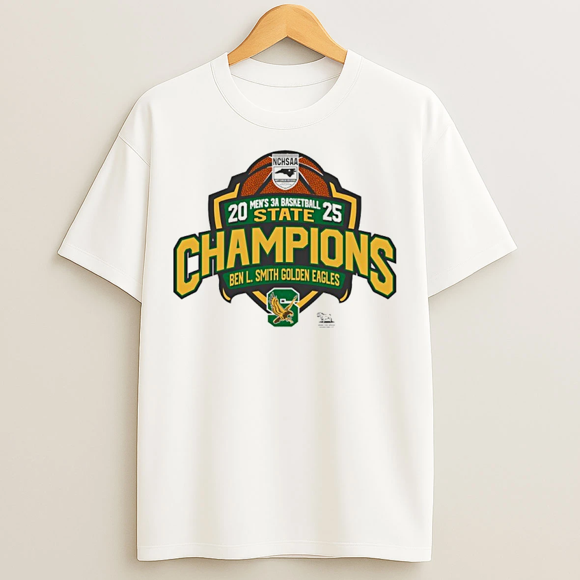 Classic Ben L Smith Golden Eagles 2025 Mens 3a Basketball State Champions T Shirts