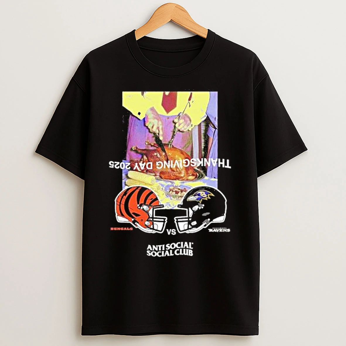 Classic Bengals Vs Ravens Thanksgiving Day 2025 Matchup T Shirts