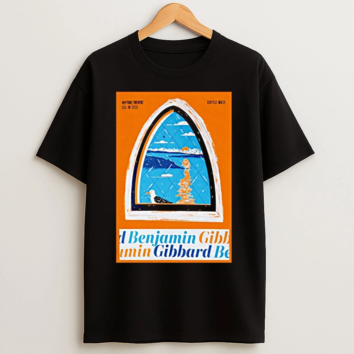Classic Benjamin Gibbard Seattle Wash Dec 19 2025 T Shirts