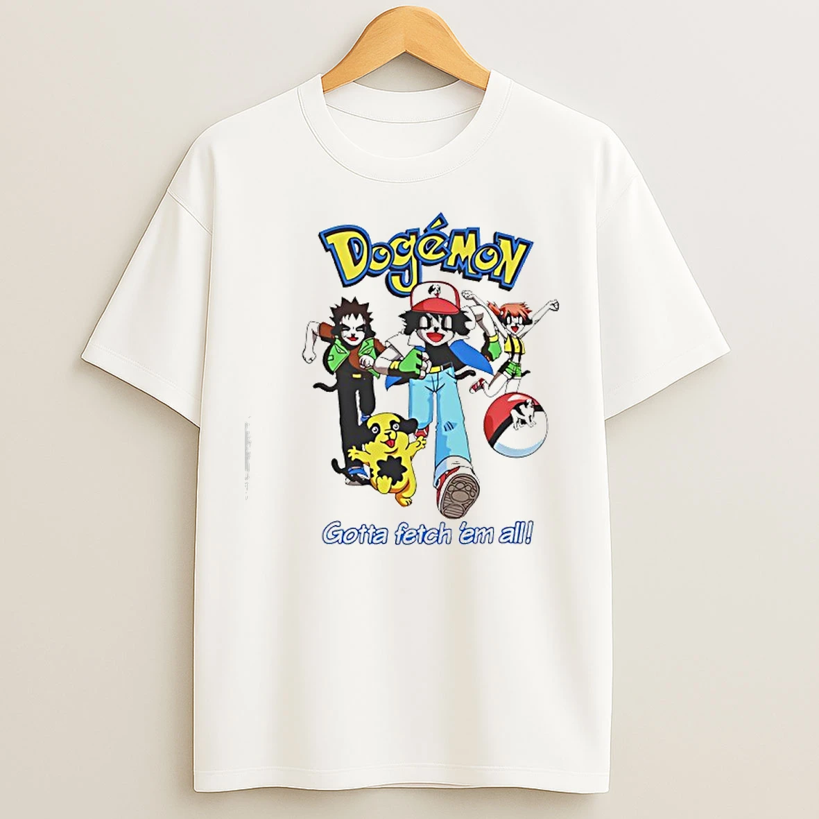 Classic Big Dogs Dogemon Gotta Fetch Em All T Shirts
