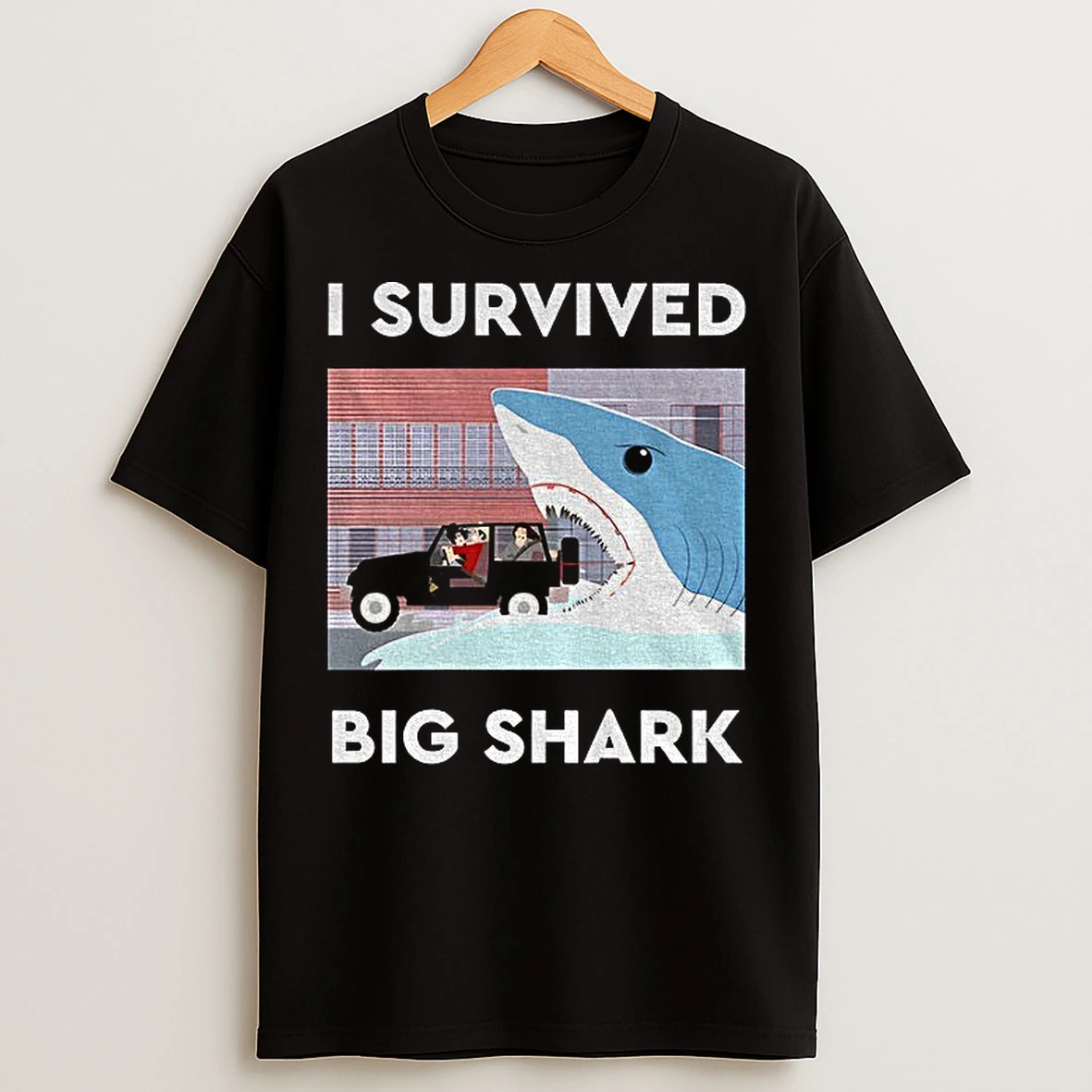 Classic Big Shark I Survived Big Shark T Shirts