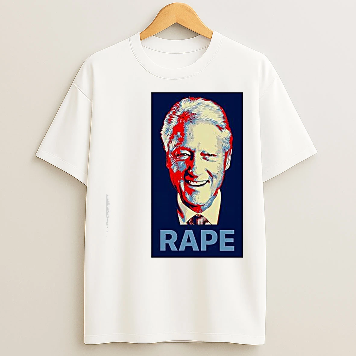 Classic Bill Clinton Rape Record Graphic T Shirts