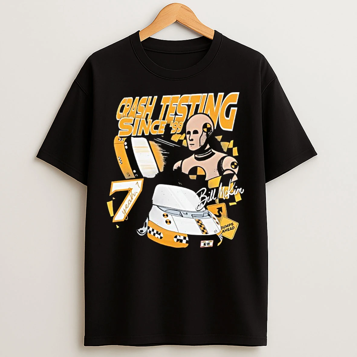 Classic Bill Mckim Crash Testing Since 1999 Vintage T Shirts