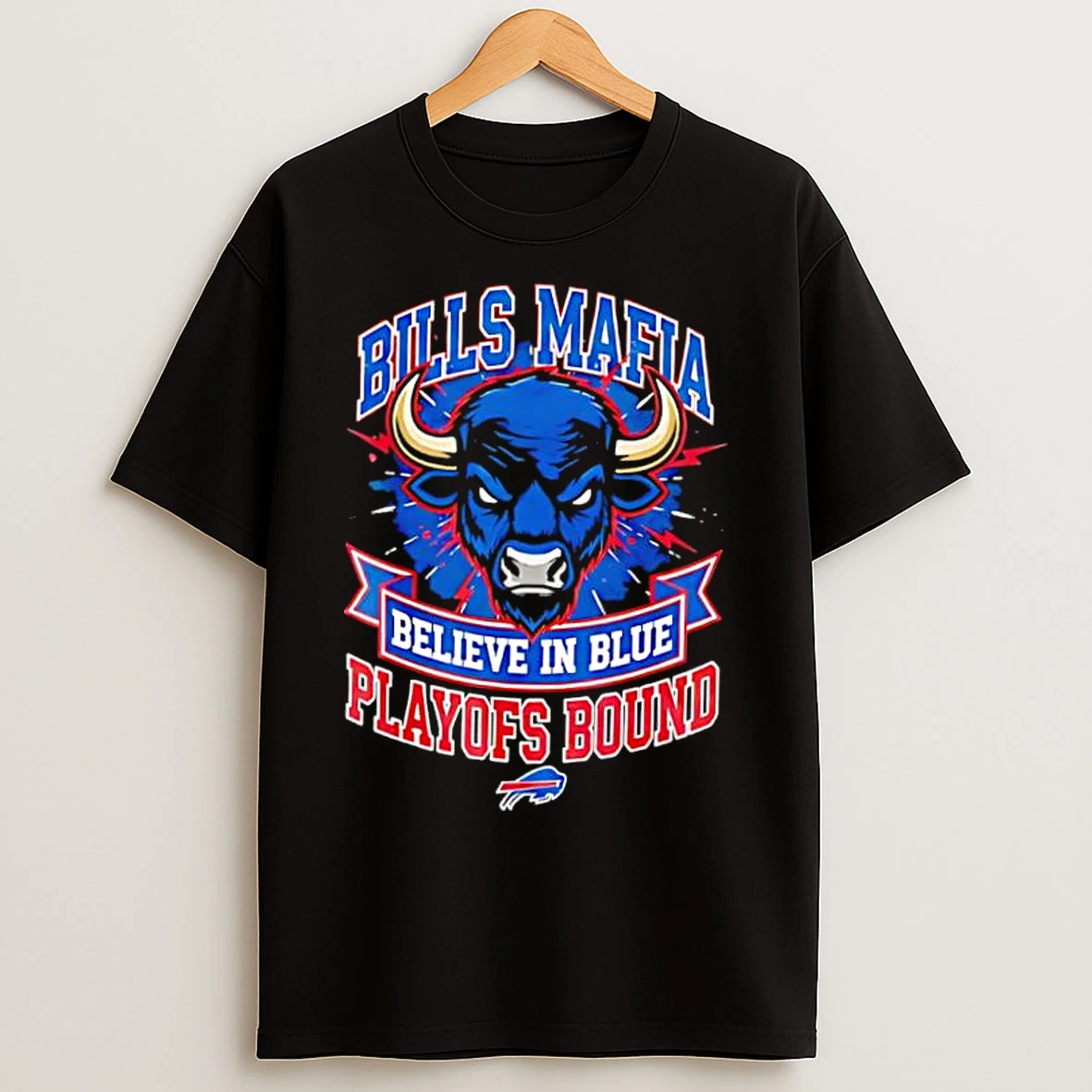 Classic Bills Mafia Believe In Blue Playoffs Bound Football T Shirts