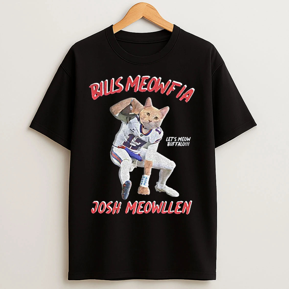 Classic Bills Meowfia Josh Meowllen Josh Allen Buffalo Bills Nfl Football Lets Meow Buffalo T Shirts