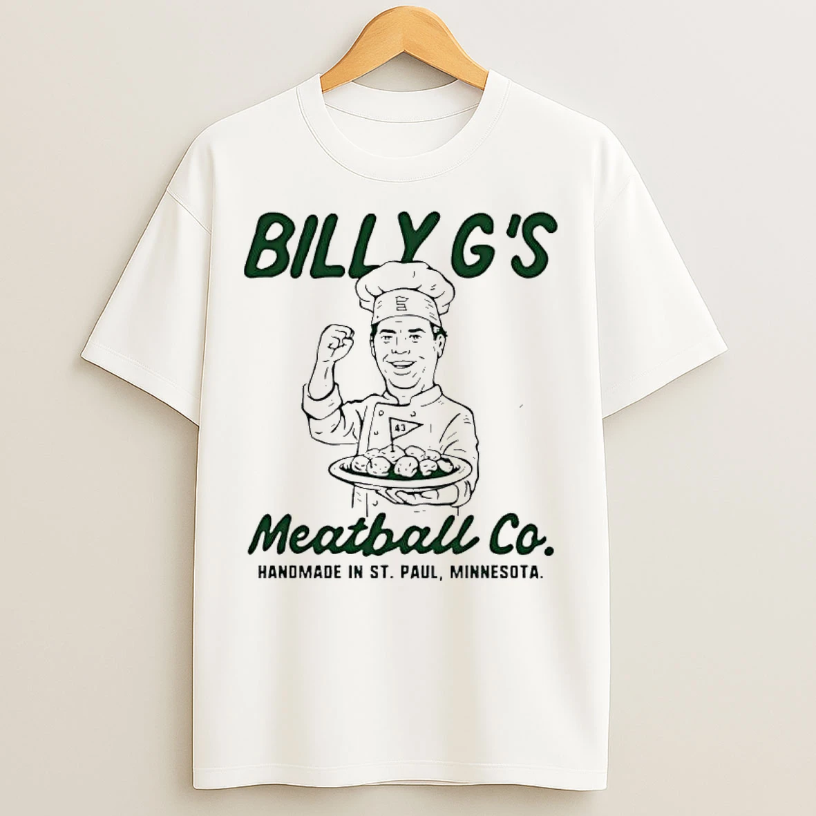 Classic Billy Gs Meatballs Minnesota Wild T Shirts