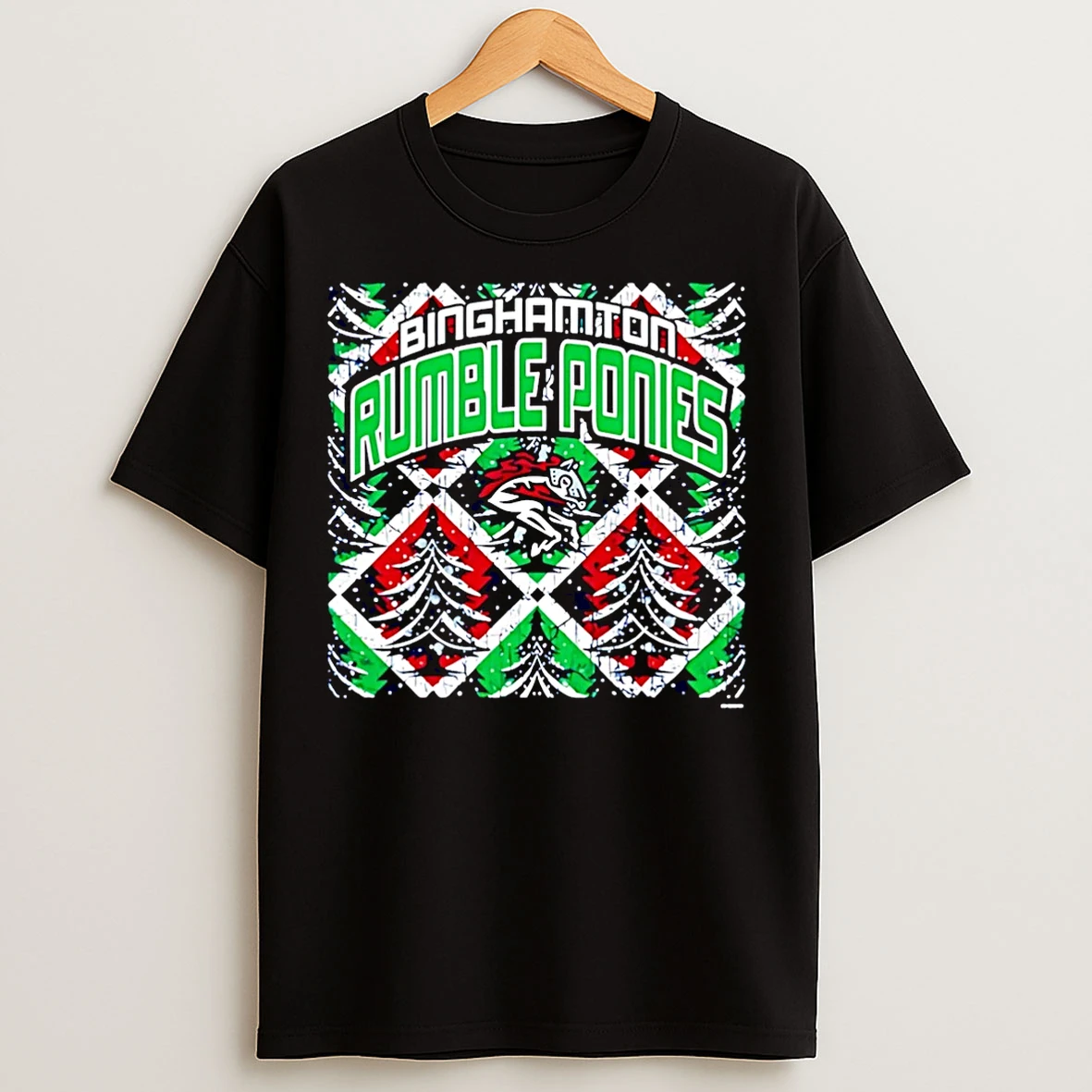 Classic Binghamton Rumble Ponies Christmas 2025 Christmas T Shirts