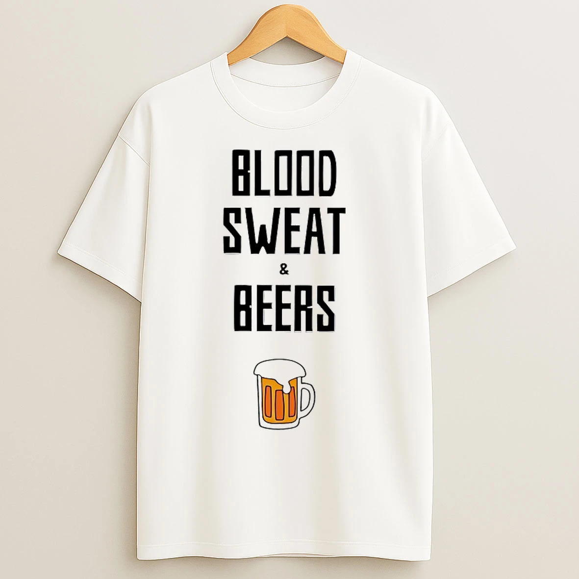 Classic Blood Sweat And Beers T Shirts