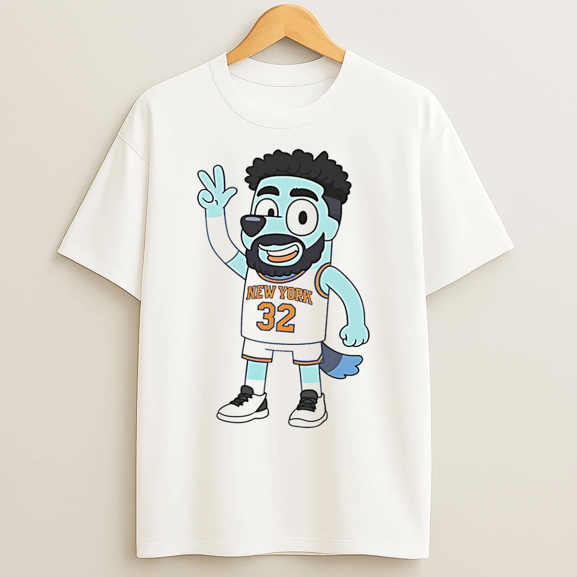 Classic Bluey Karl Anthony Towns New York Knicks Cartoon T Shirts