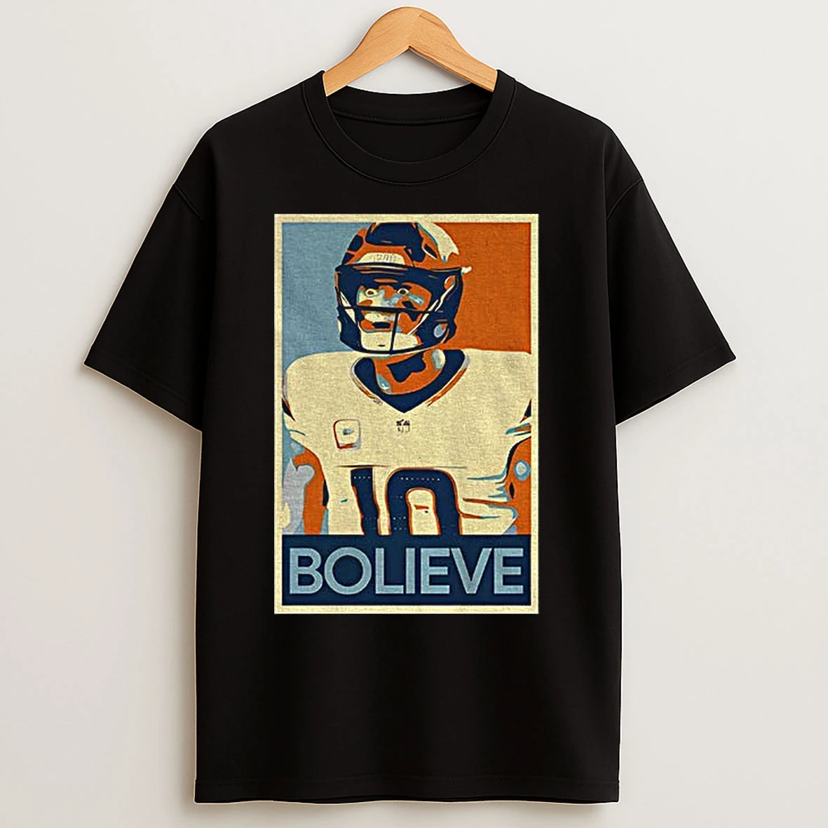 Classic Bo Nix Bolieve Hope Broncos Statement T Shirts