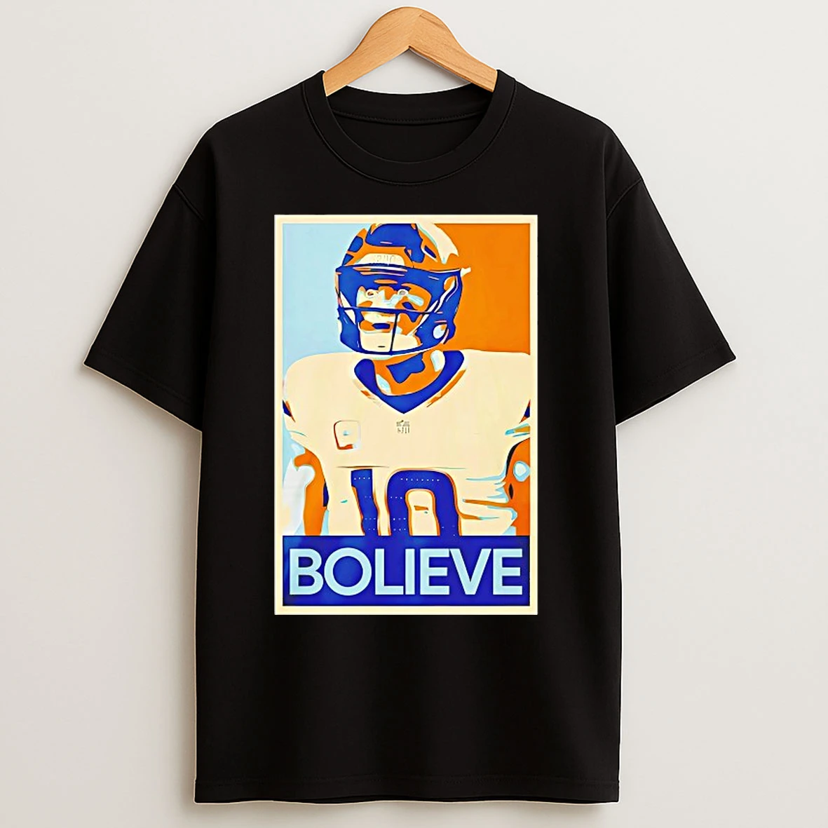 Classic Bo Nix Bolieve Hope Fueled Broncos T Shirts