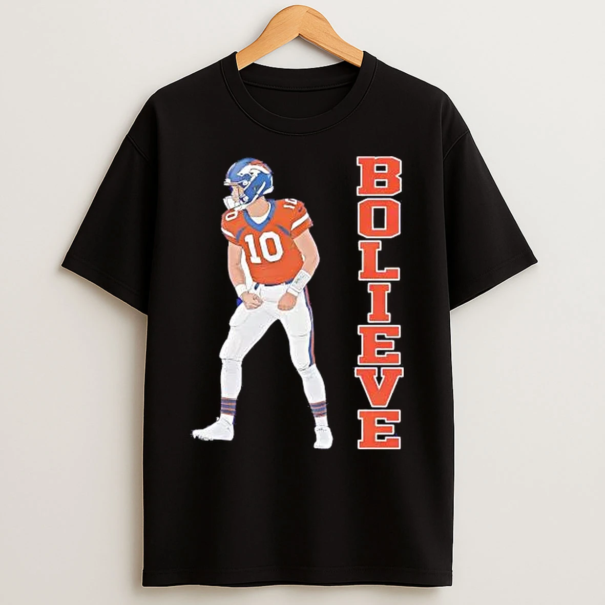 Classic Bo Nix Believe Bolieve Denver Broncos T Shirts