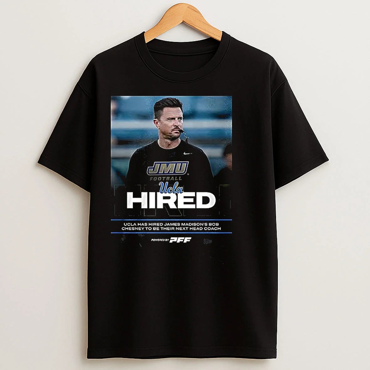 Classic Bob Chesney Jmu Football Ucla Hired T Shirts