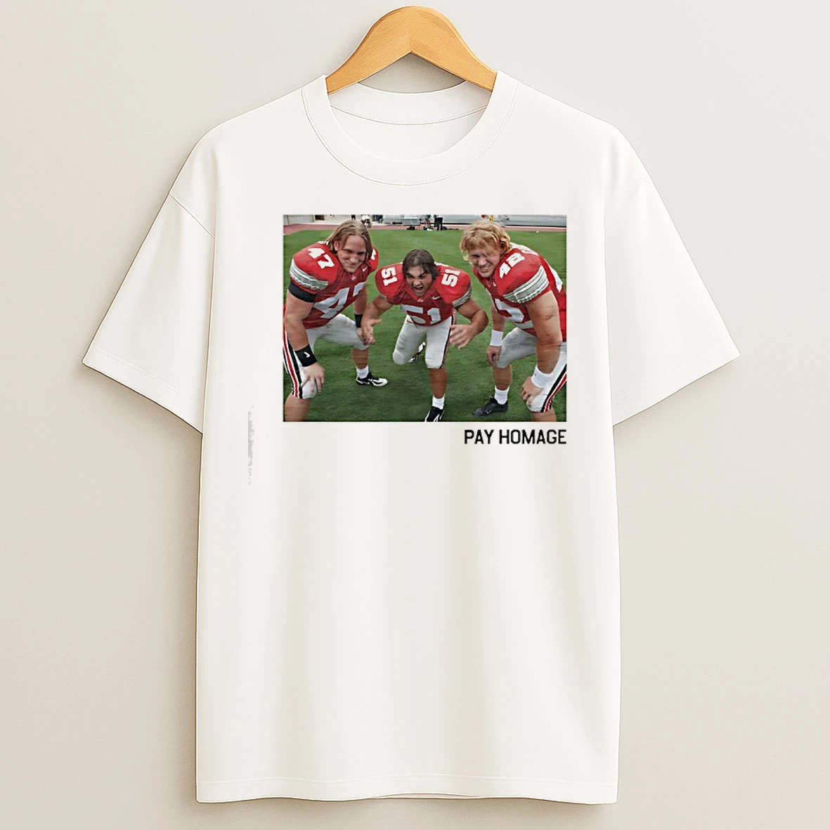 Classic Bobby Carpenter A J Hawk Anthony Schlegel Ohio State Buckeyes Pay Homage T Shirts