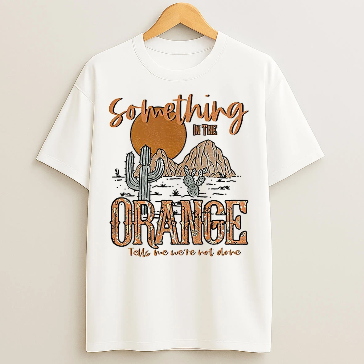 Classic Boho Cow Skull Something In The Orange T Shirts