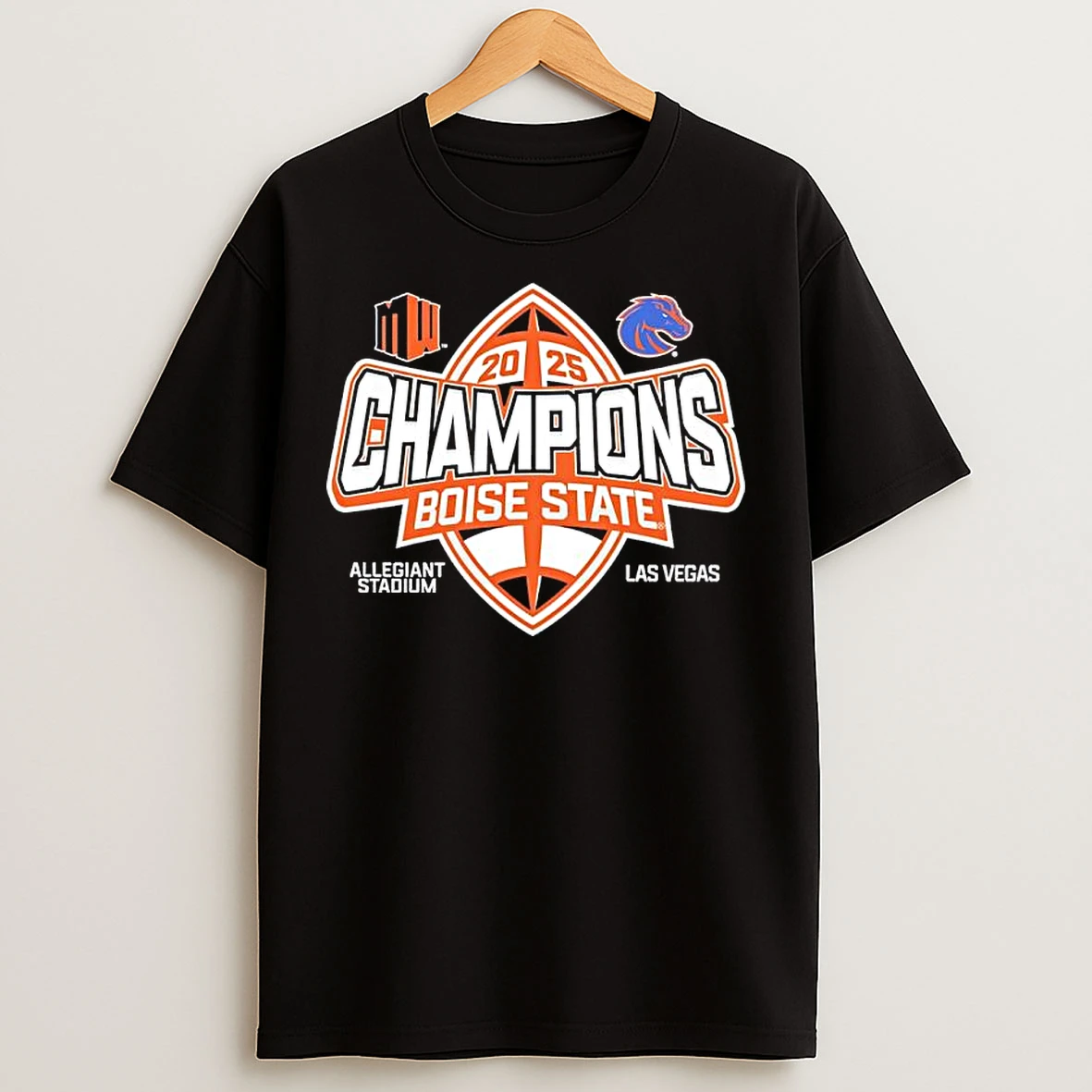 Classic Boise State Broncos 2025 Mountain West Football Champions T Shirts