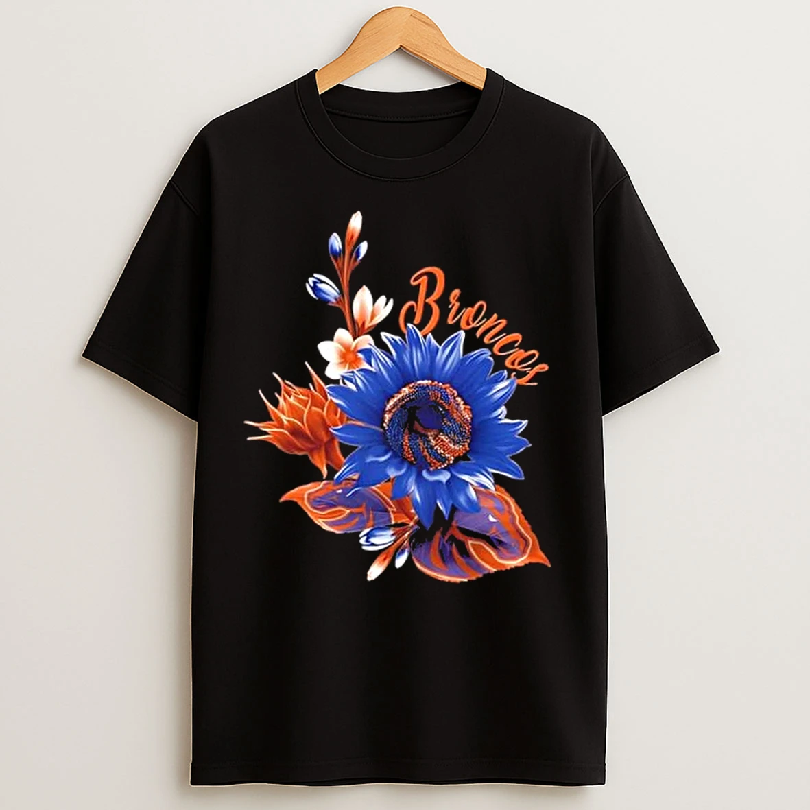 Classic Boise State Broncos Football X Sunflower Floral T Shirts