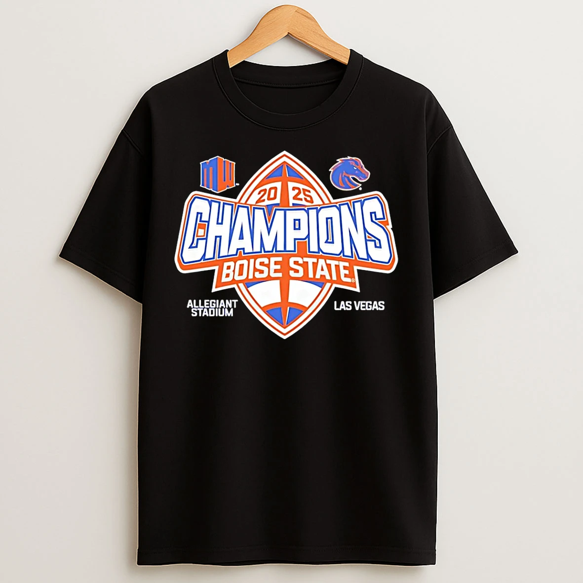 Classic Boise State Broncos Mountain West Football Champions 2025 T Shirts