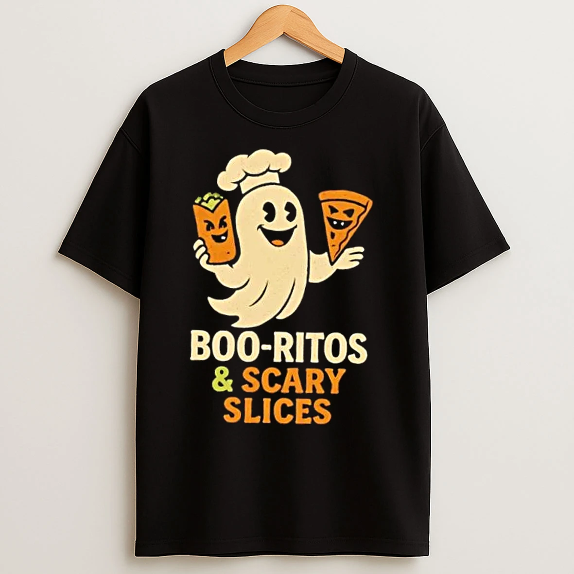 Classic Boo Ritos And Scary Slices T Shirts