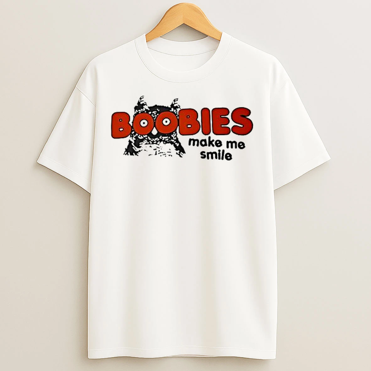 Classic Boobies Make Me Smile Vintage T Shirts