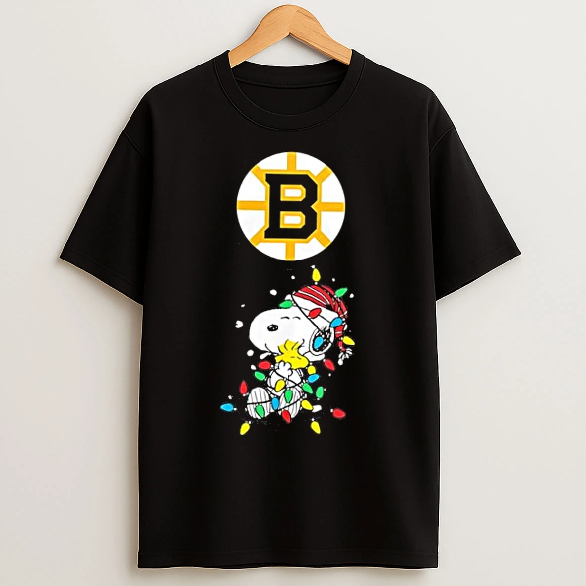 Classic Boston Bruins Peanuts Christmas Night 2025 Special Holiday T Shirts