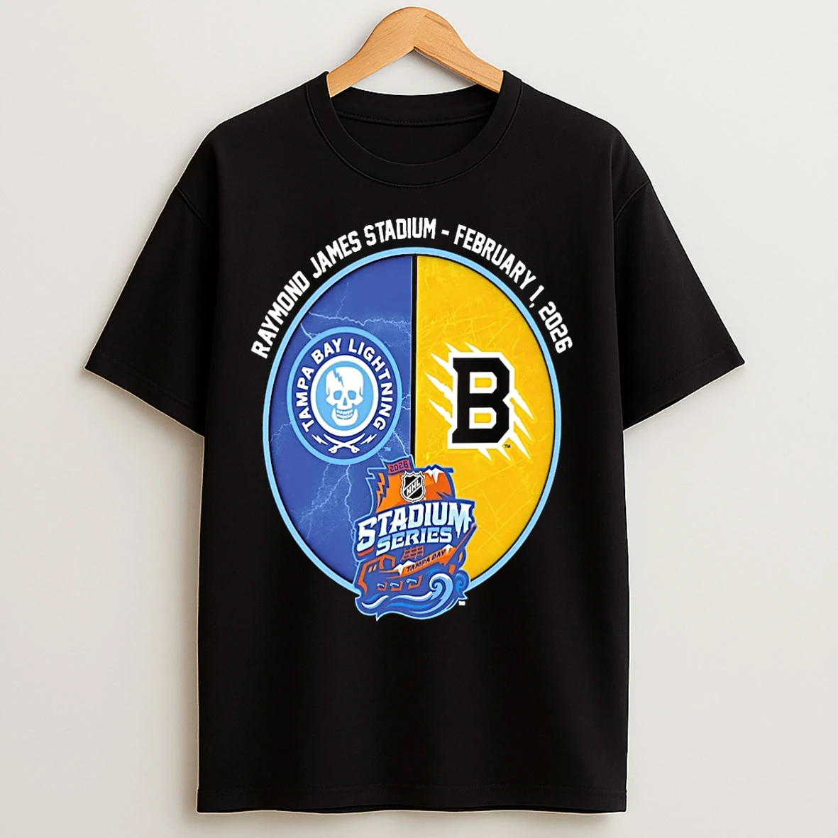 Classic Boston Bruins Vs Tampa Bay Lightning 2026 Stadium Series Christmas T Shirts