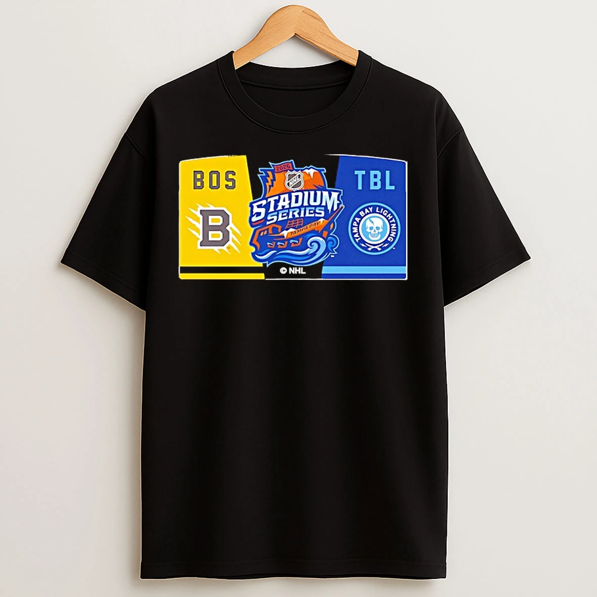 Classic Boston Bruins Vs Tampa Bay Lightning 2026 Stadium Series Match Up T Shirts