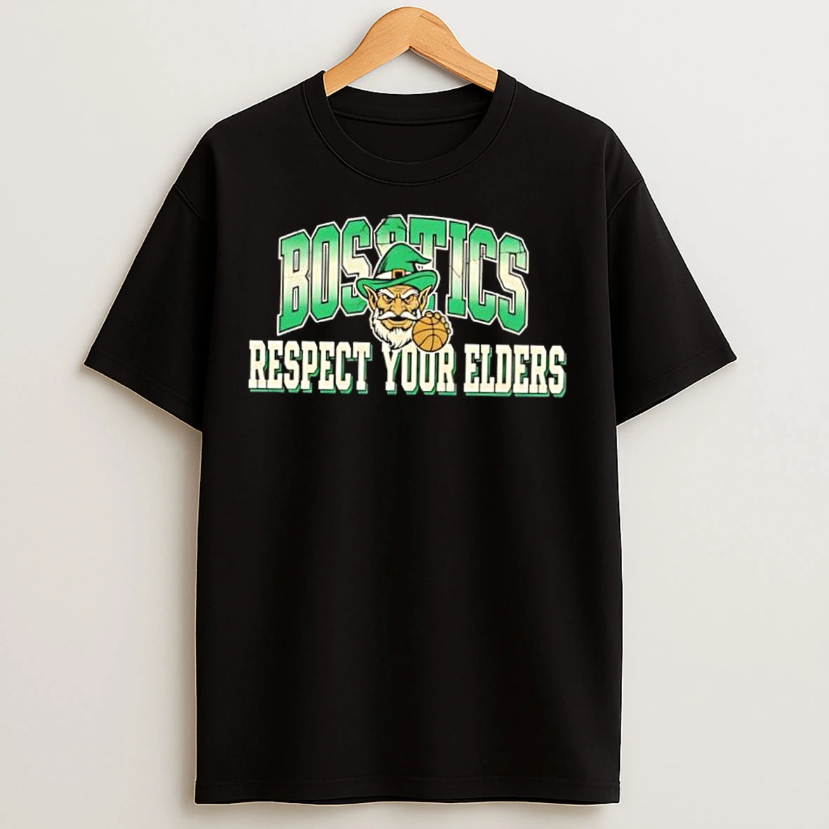 Classic Boston Celtics Respect Your Elders T Shirts