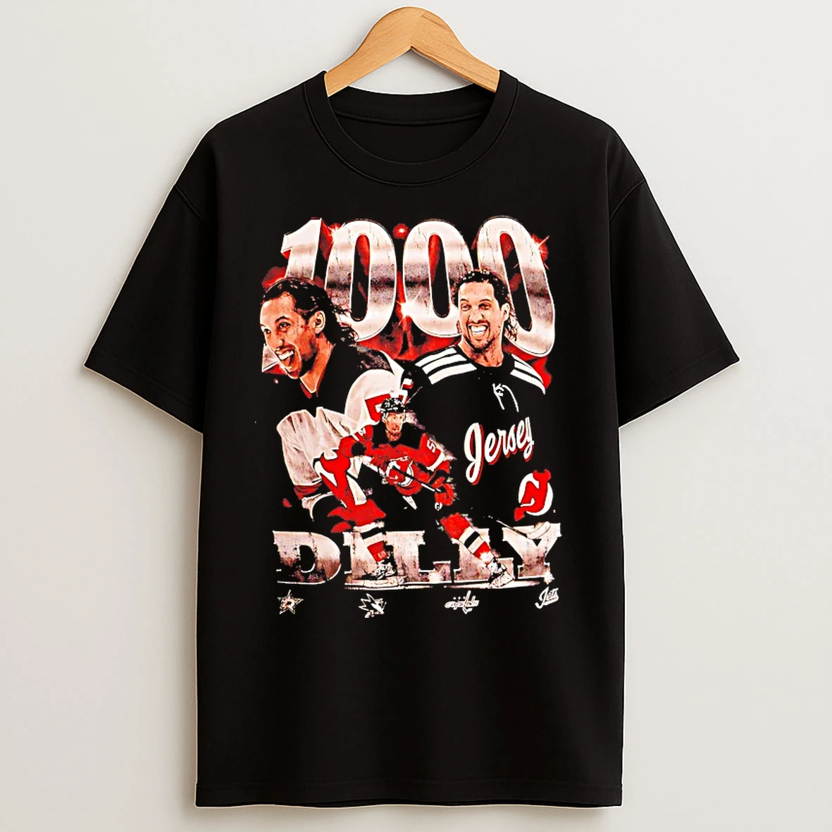 Classic Brenden Dillon New Jersey Devils 1000 Game T Shirts