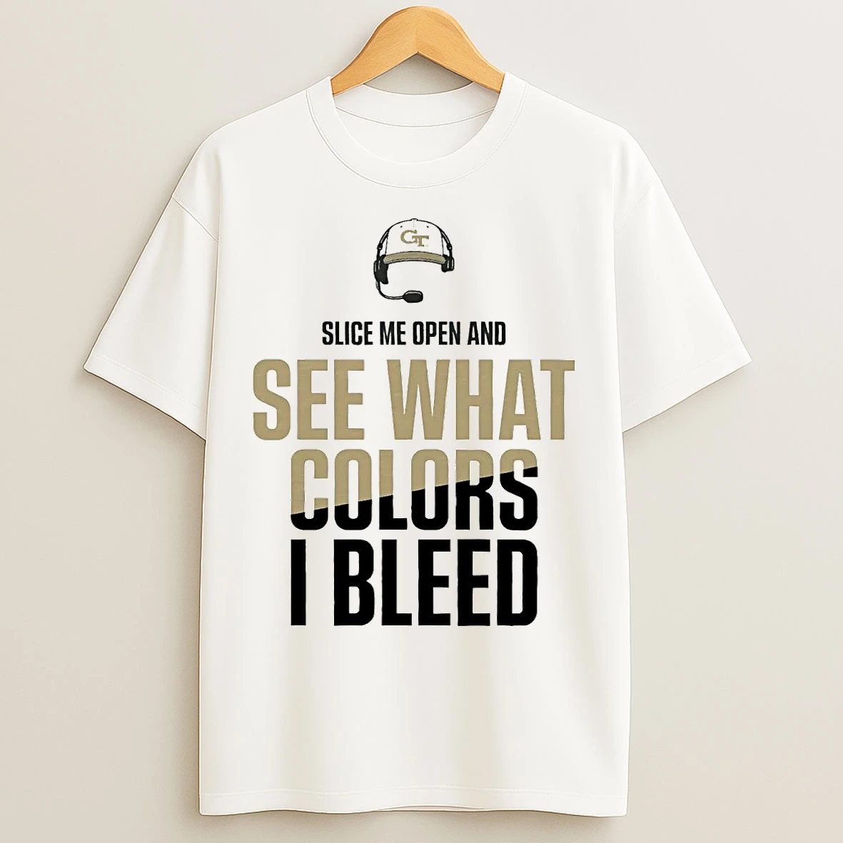 Classic Brent Key Slice Me Open And See What Colors I Bleed Georgia Tech T Shirts