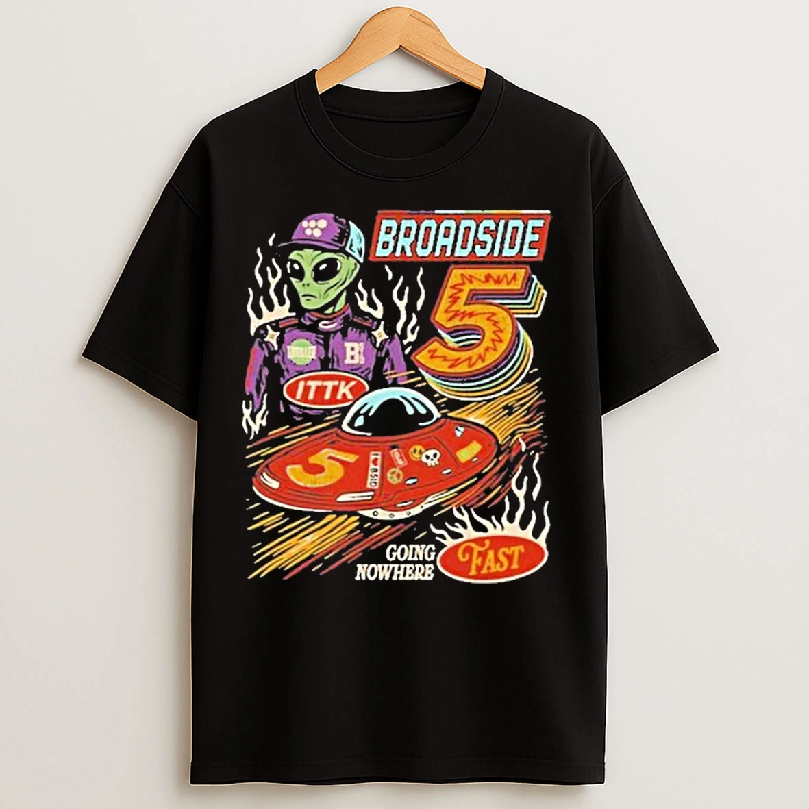 Classic Broadside Going Nowhere Nascar Star Alien T Shirts