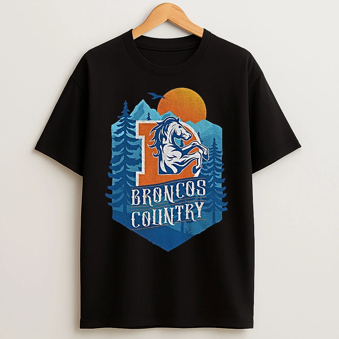 Classic Broncos Country Denver Broncos Nfl Football Christmas Tree T Shirts