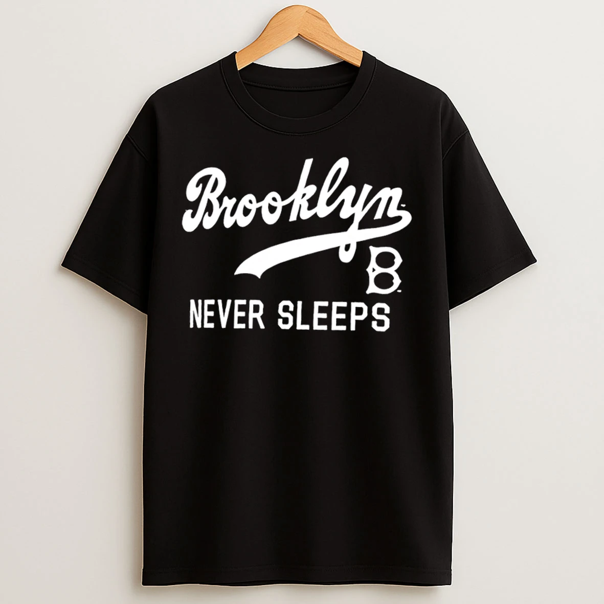 Classic Brooklyn Dodgers Nike Brooklyn Never Sleeps T Shirts