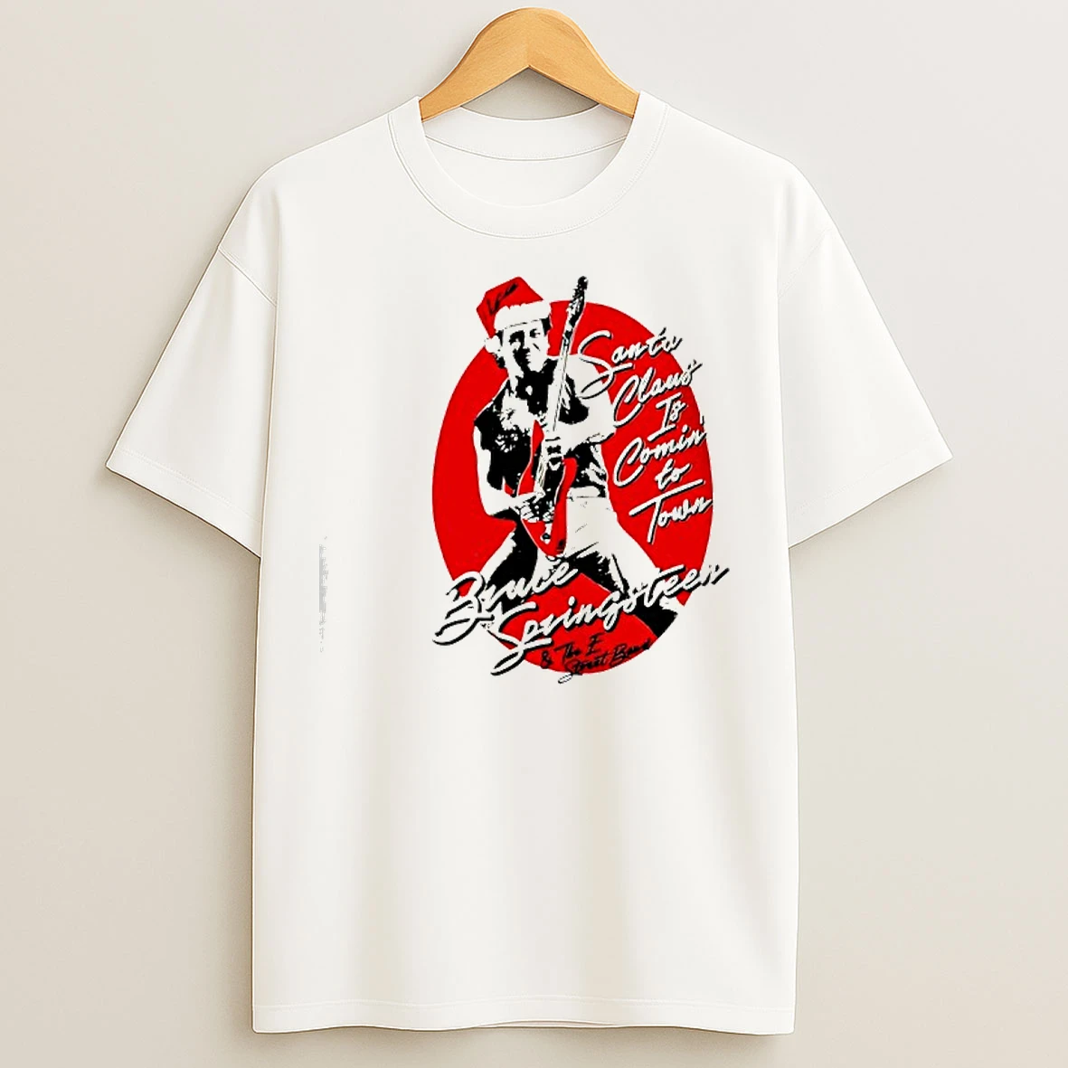 Classic Bruce Springsteen Santa Claus Is Coming To Town New T Shirts
