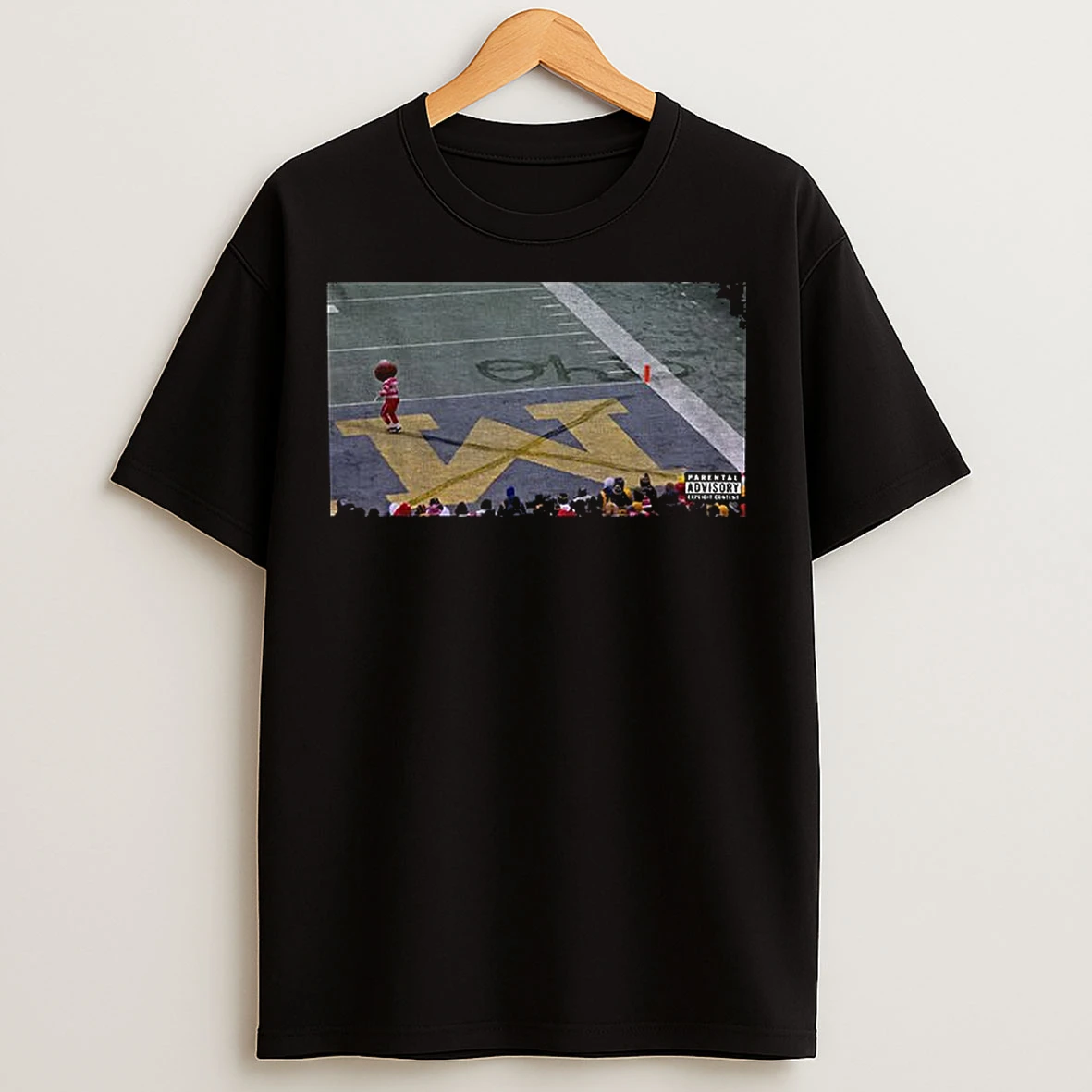Classic Brutus Buckeye Ohio Snow Brutus Crosses Out Michigan T Shirts
