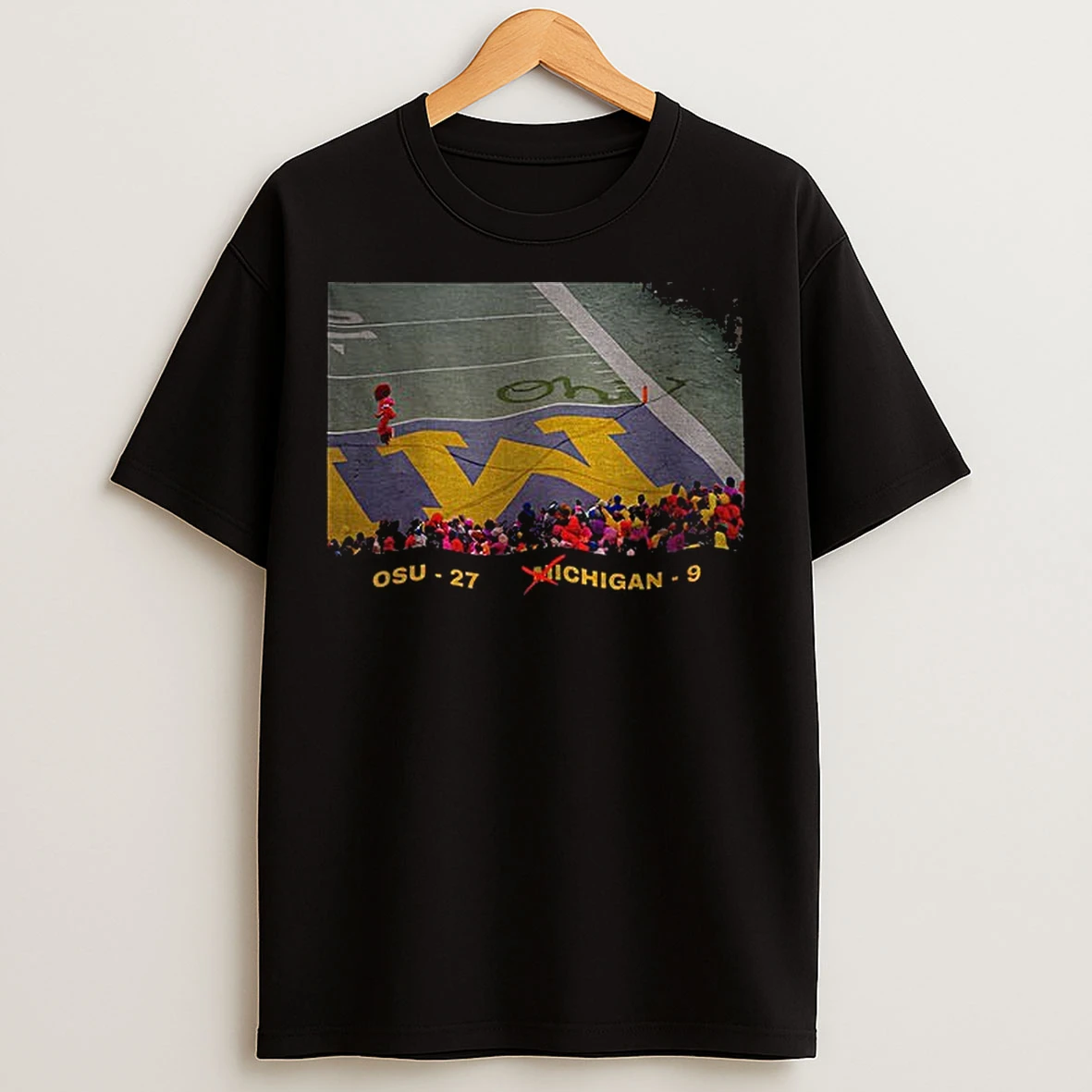 Classic Brutus Vs Michigan Game Day Ohio State Snow Erase The M Logo T Shirts