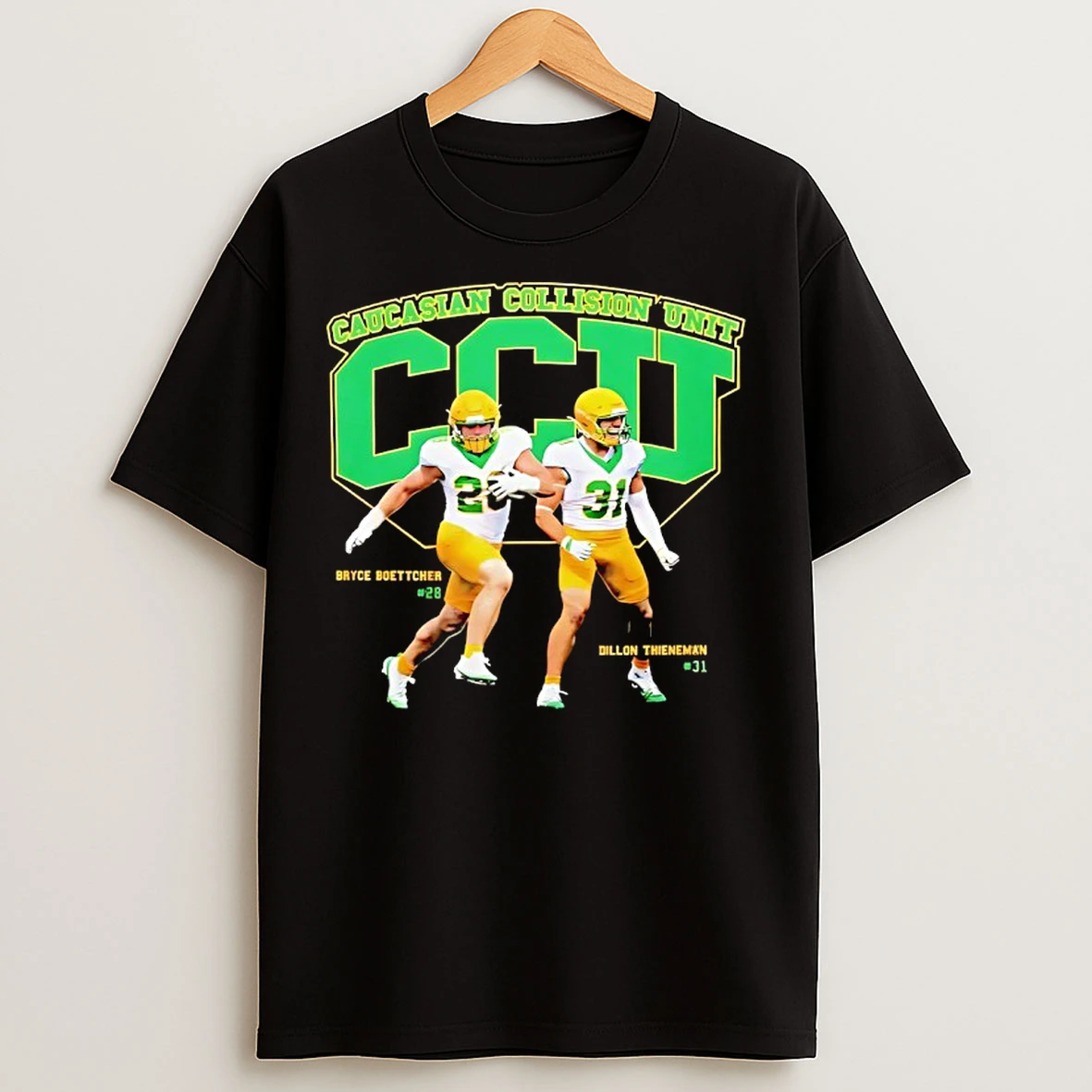 Classic Bryce Boettcher And Dillon Thieneman Wearing Ccu Player T Shirts