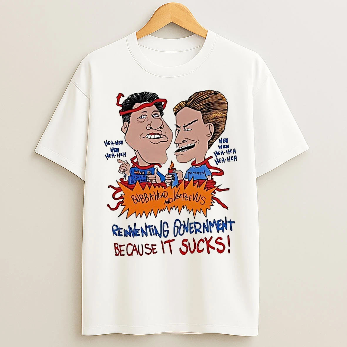 Classic Bubba Head And Veepeevus Reinventing Government Because It Sucks T Shirts