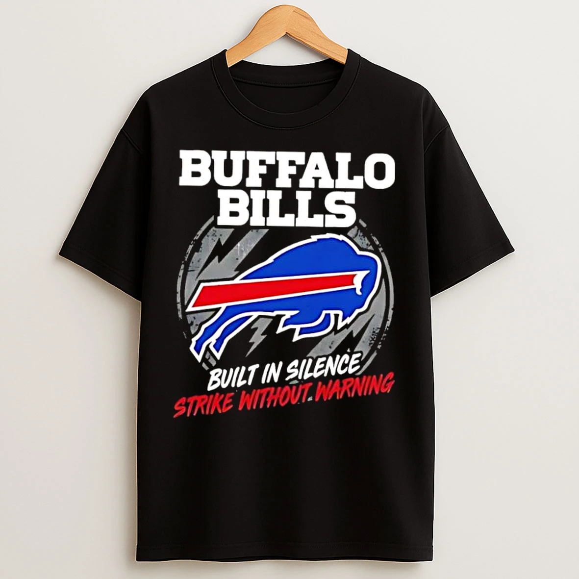Classic Buffalo Bills Built In Silence Strike Without Warning Graphic T Shirts