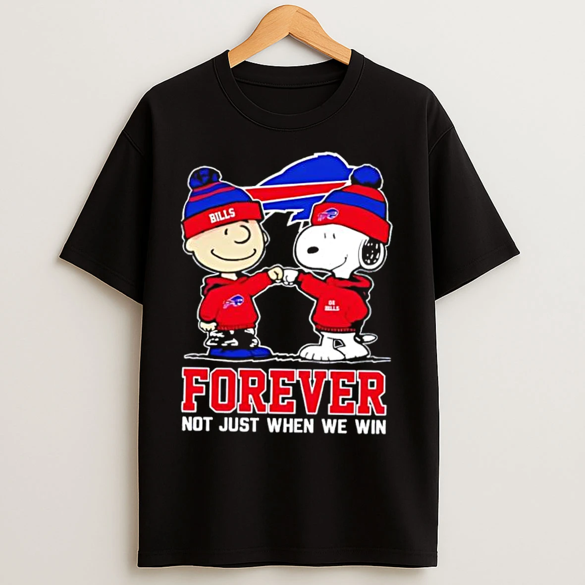 Classic Buffalo Bills Charlie Brown And Snoopy Forever Not Just When We Win T Shirts