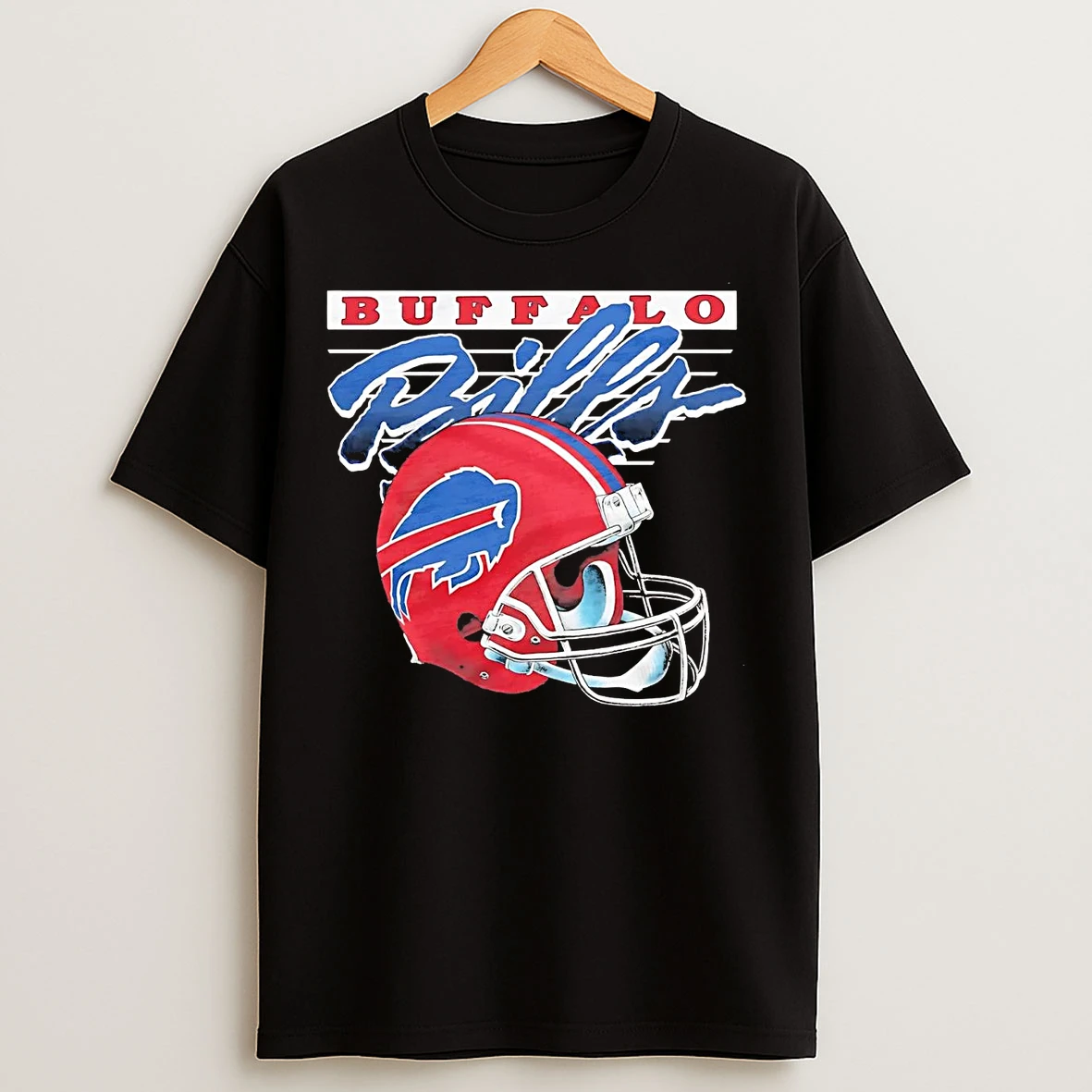 Classic Buffalo Bills Gradient Alt Helmet T Shirts