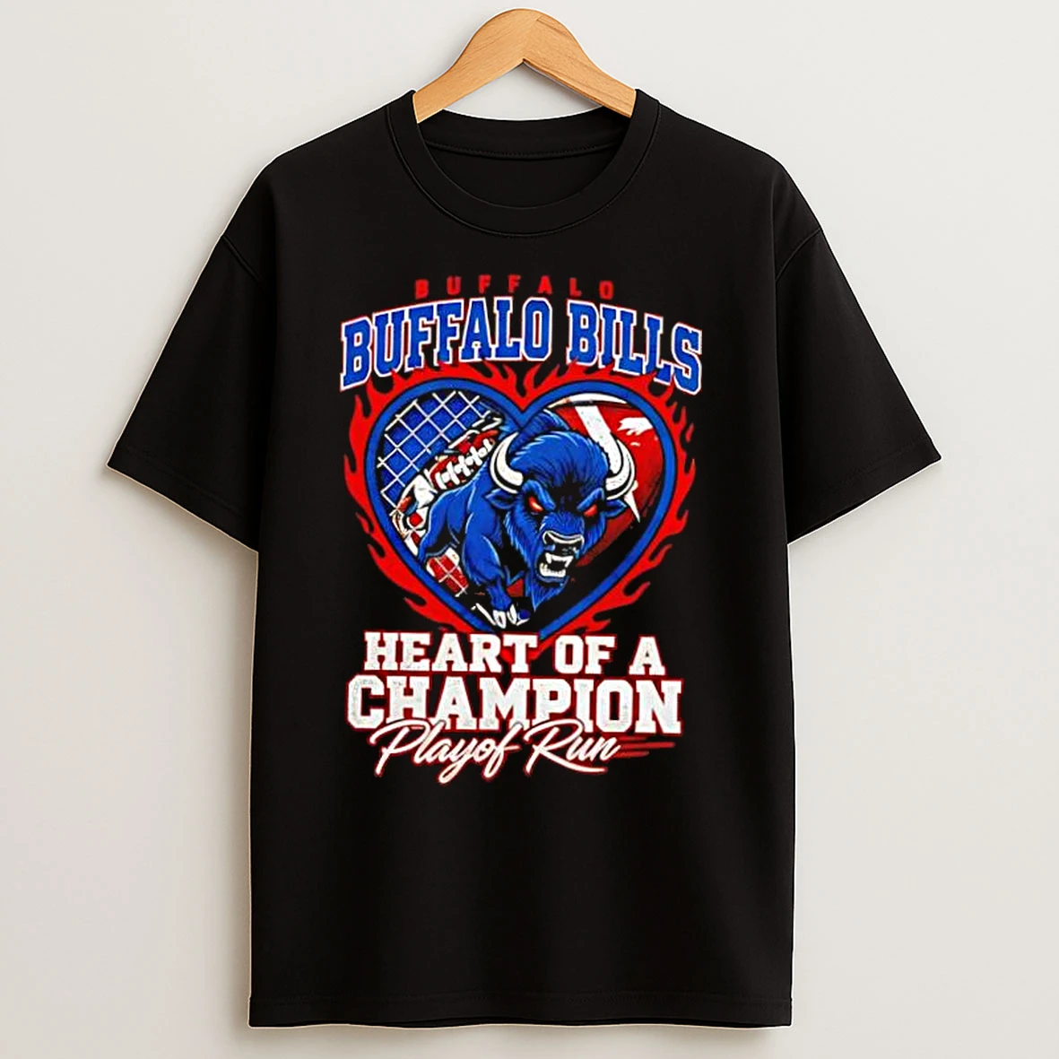 Classic Buffalo Bills Heart Of A Champion Playoff Run T Shirts