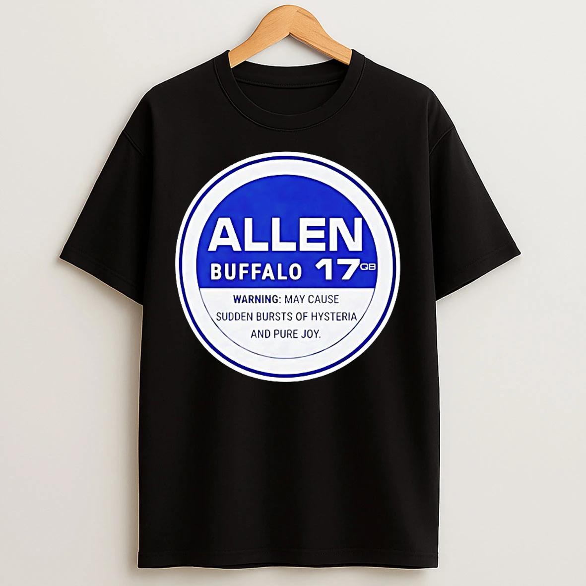 Classic Buffalo Bills Josh Allen 17 Hysteria And Pure Joy T Shirts